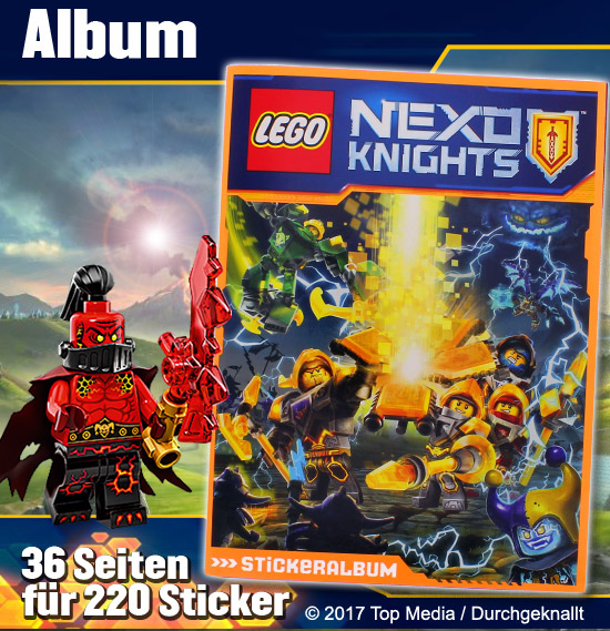 1 Album LEGO Nexo Knights Sammelsticker 